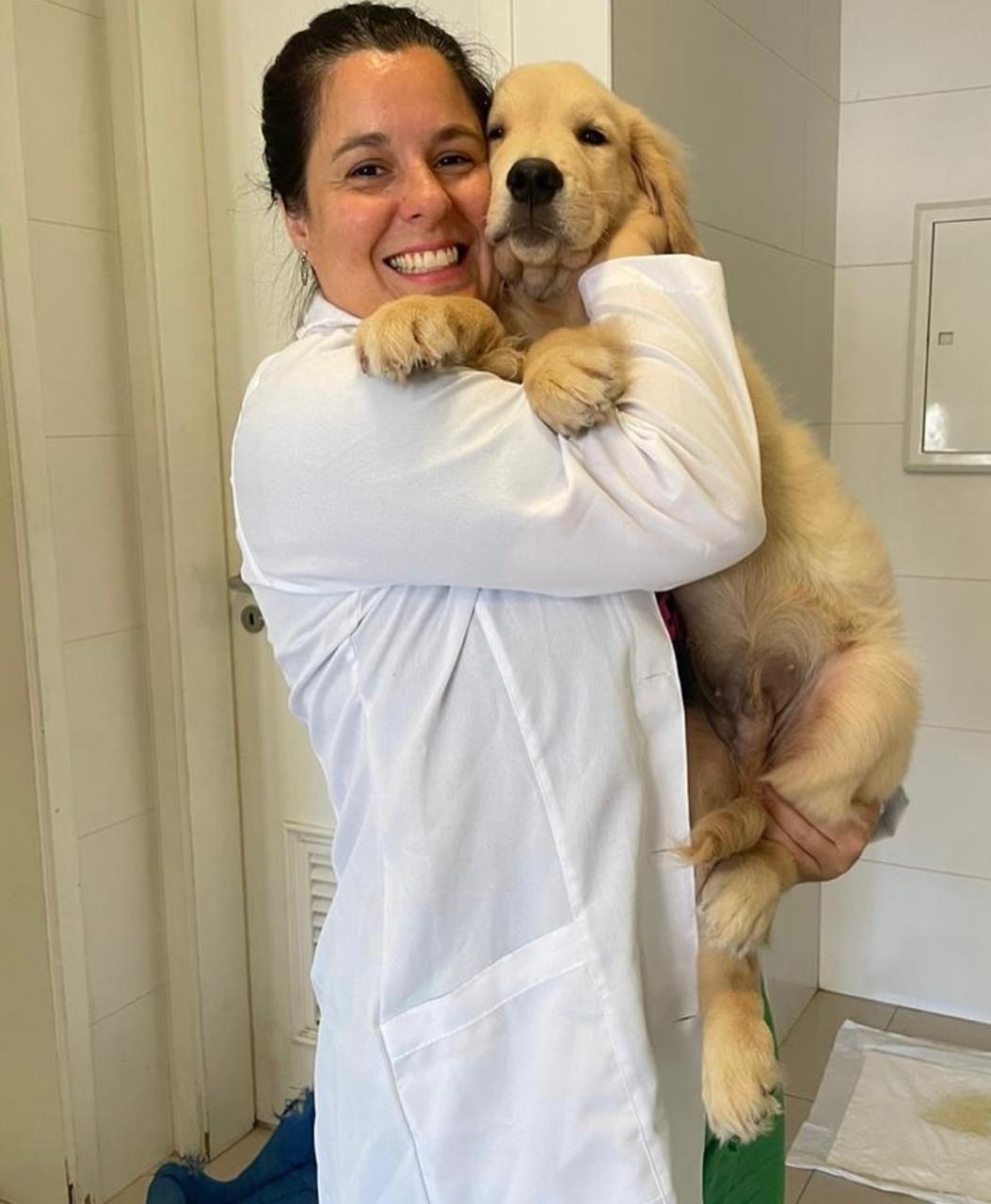 Dra. Mariana Baldin com seu pet